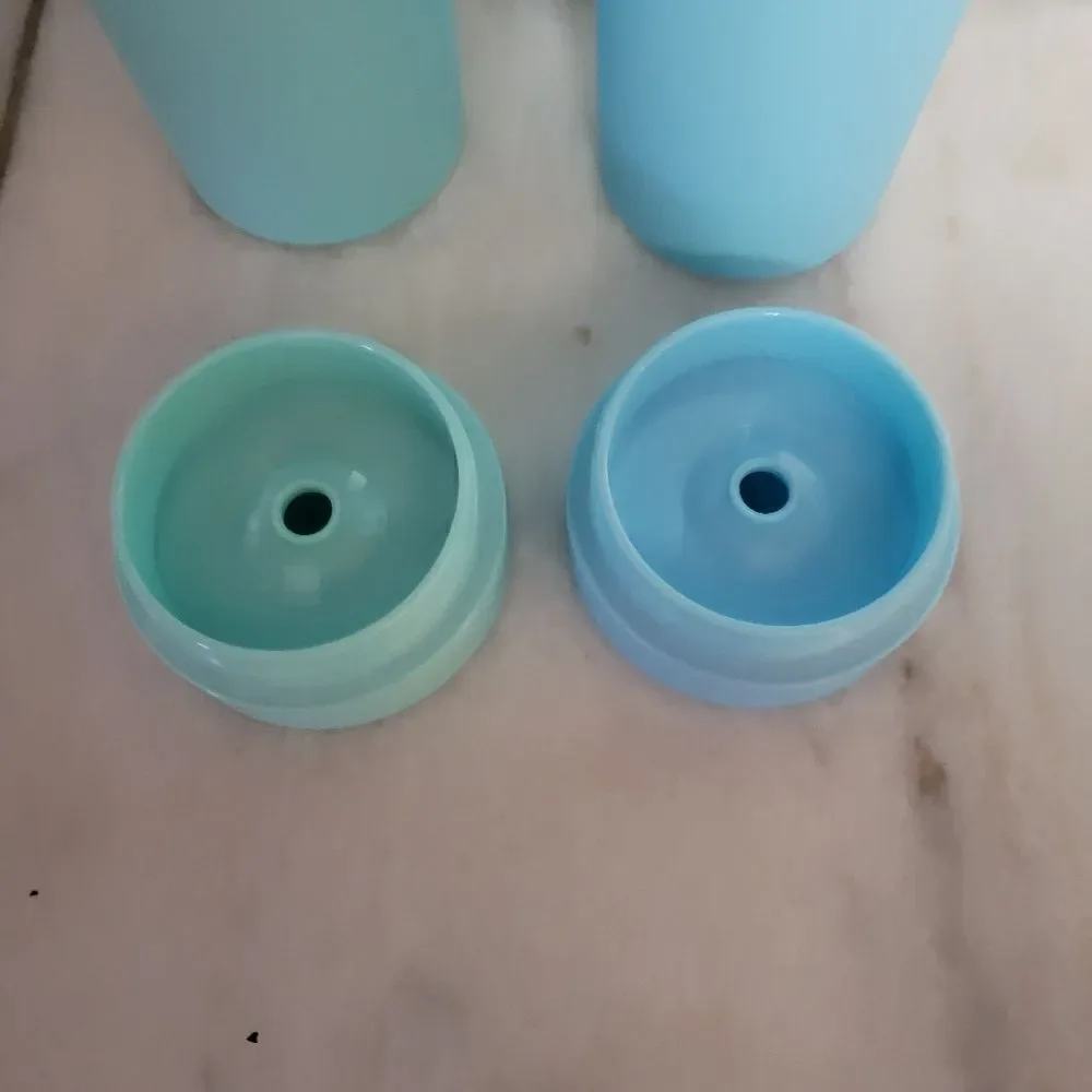 NEW STRATA Acrylic Tumbler Matte Pastel Blue & Green 16oz Set of 2